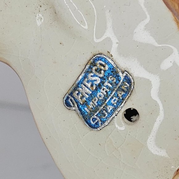 Vintage Enesco Imports Japan Boxer Dog Mom Puppy On Chain Figurine *Repaired* - Picture 9 of 11